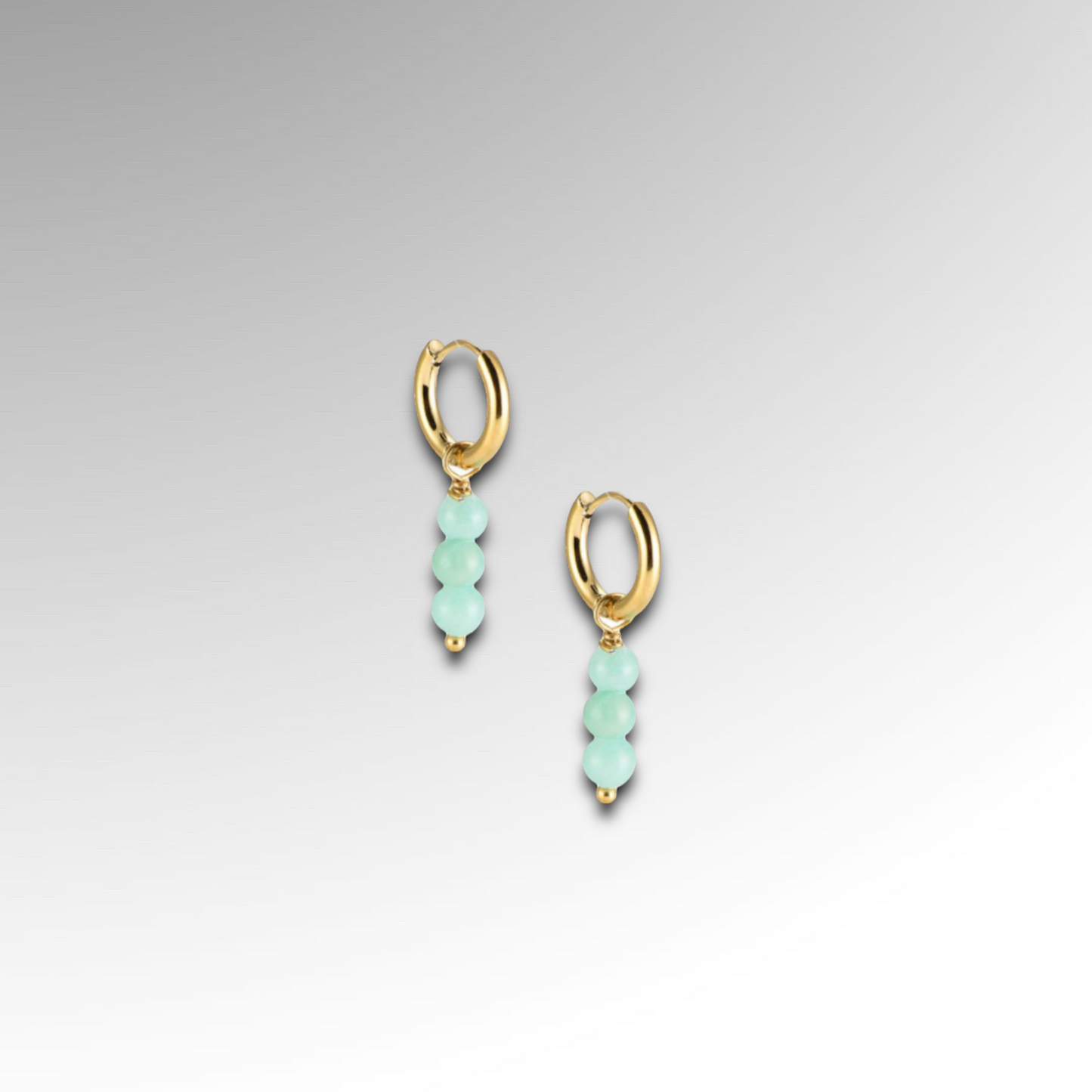 GREEN AIDEN HOOPS